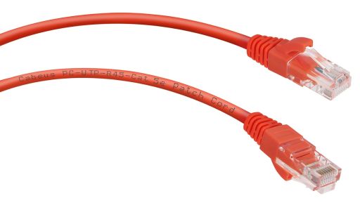 Шнур коммутационный Cabeus PC-UTP-RJ45-Cat.5e-1.5m-RD