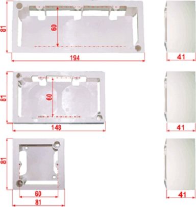 Коробка открытого монтажа Lanmaster LAN-WB45x135-WH
