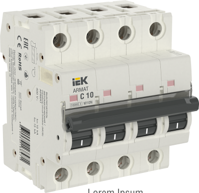 Автоматический выключатель IEK AR-M10N-4-C010