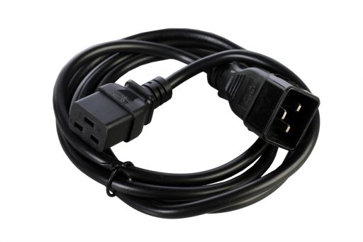 Шнур для блока питания Hyperline PWC-IEC19-IEC20-3.0-BK