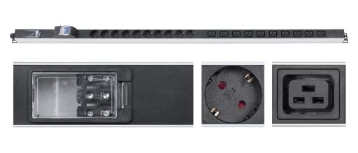 Блок распределения питания Cabeus PDU-16-10S-10C19-B-T