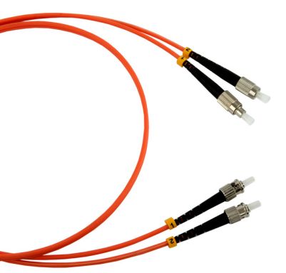 Коммутационный шнур оптический Hyperline FC-D2-62-FC/PR-ST/PR-H-30M-LSZH-OR
