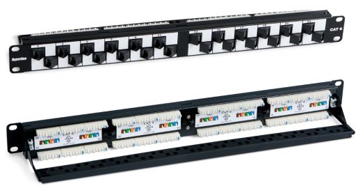 Коммутационная патч-панель Hyperline PP2A-19-24S-8P8C-C6-110