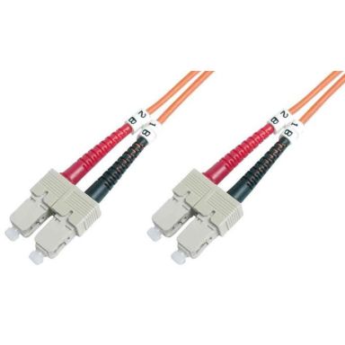 Коммутационный шнур оптический Hyperline FC-D2-62-SC/PR-SC/PR-H-3M-LSZH-OR