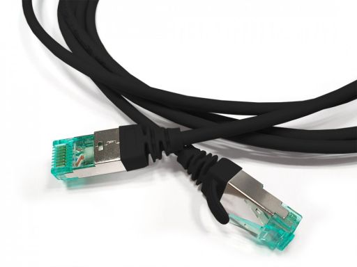 Шнур коммутационный Hyperline PC-LPT-SFTP-RJ45-RJ45-C6A-1.5M-LSZH-BK
