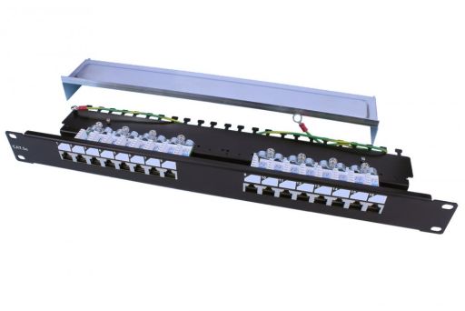 Коммутационная патч-панель Hyperline PP3-19-16-8P8C-C5E-SH-110D