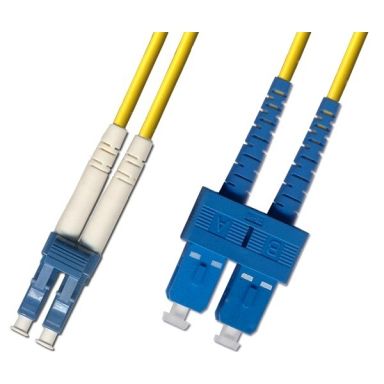Коммутационный шнур оптический Hyperline FC-D2-9-LC/UR-SC/UR-H-0.5M-LSZH-YL
