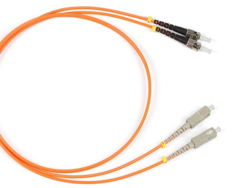Коммутационный шнур оптический Hyperline FC-D2-62-SC/PR-ST/PR-H-10M-LSZH-OR