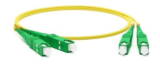 Коммутационный шнур оптический Hyperline FC-D2-9-SC/AR-SC/AR-H-2M-LSZH-YL