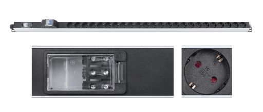 Блок распределения питания Cabeus PDU-32-24S-B-T