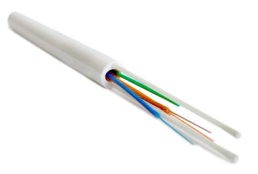 Кабель волоконно-оптический Hyperline FO-DPE-IN-9S-24-LSZH-WH