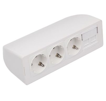 Розетка электрическая Simply Connect 191604/3 WT