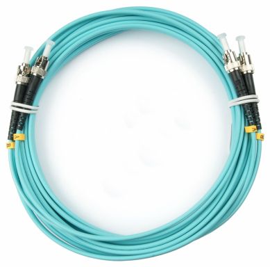 Коммутационный шнур оптический Hyperline FC-D2-503-ST/PR-ST/PR-H-10M-LSZH-AQ