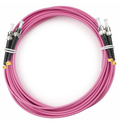 Коммутационный шнур оптический Cabeus FOP-50-OM4-ST-ST-7m