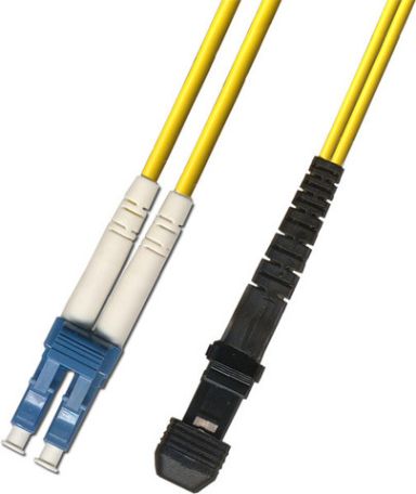 Коммутационный шнур оптический Hyperline FC-D2-9-LC/UR-MTRJM/UR-H-1M-LSZH-YL