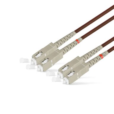 Коммутационный шнур оптический Hyperline FC-D2-50-SC/PR-SC/PR-H-25M-LSZH-BK