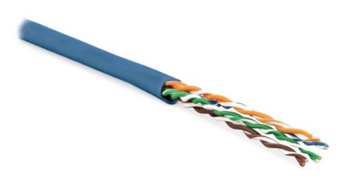 Кабель витая пара Hyperline UUTP4-C6-P24-NCR-IN-LSZH-BL-100