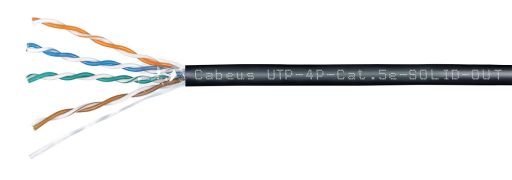 Кабель витая пара Cabeus UTP-4P-Cat.5e-SOLID-OUT-LSZH-UV