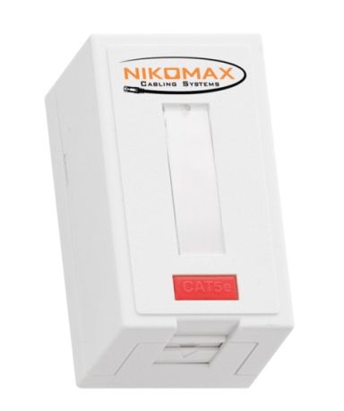 Розетка информационная Nikomax NMC-WO1UE2-FT-ST-WT