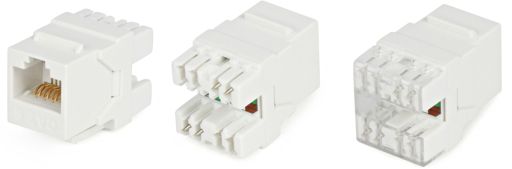 Модуль Hyperline KJ5-8P8C-C6-180-WH