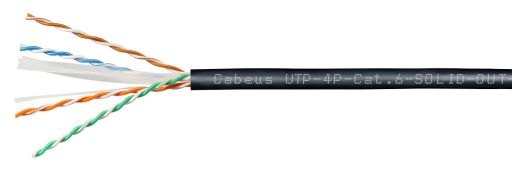 Кабель витая пара Cabeus UTP-4P-Cat.6-SOLID-OUT-LSZH-UV