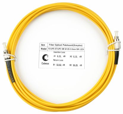 Коммутационный шнур оптический Cabeus FOP(s)-9-FC-ST-7m