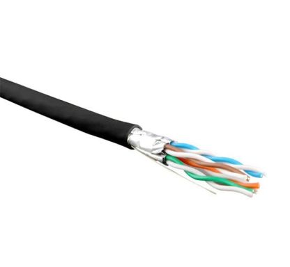 Кабель витая пара Hyperline UFTP4-C6-S23-IN-LSZH-BK-500