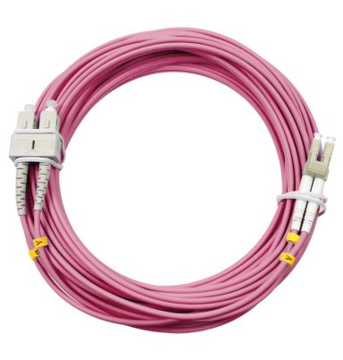 Коммутационный шнур оптический Cabeus FOP-50-OM4-LC-SC-25m