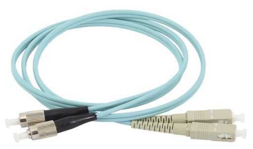 Коммутационный шнур оптический Hyperline FC-D2-503-FC/PR-SC/PR-H-15M-LSZH-AQ