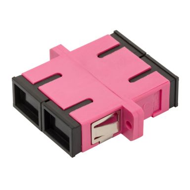 Проходной адаптер оптический Lanmaster LAN-2SC-AM-OM4