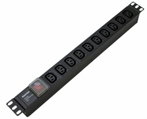 Блок распределения питания Hyperline SHE19-10IEC-S-IEC