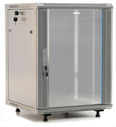 Шкаф телекоммуникационный настенный Hyperline TWB-FC-1245-GP-RAL7035