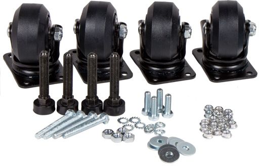 Комплект ролики и ножки Lanmaster LAN-DC-CB-R+F-SET