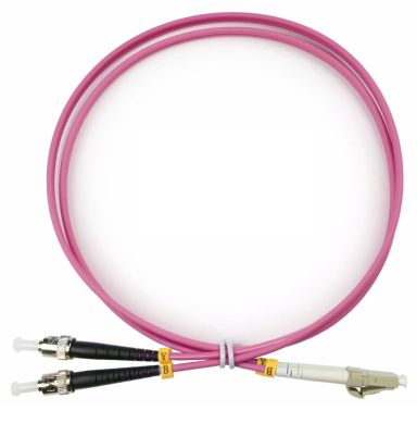 Коммутационный шнур оптический Cabeus FOP-50-OM4-LC-ST-1,5m
