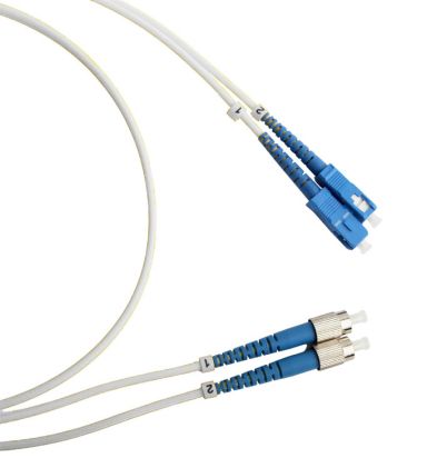 Коммутационный шнур оптический Hyperline FC-D2-9A1-FC/UR-SC/UR-H-1M-LSZH-WH