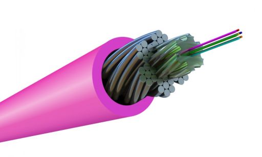 Кабель волоконно-оптический Hyperline FO-AWS1-IN-504-1-LSZH-MG
