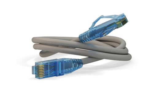 Шнур коммутационный Hyperline PC-LPM-UTP-RJ45-RJ45-C6-5M-LSZH-GY