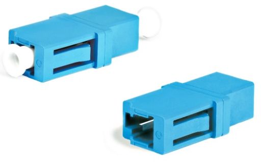 Проходной адаптер оптический Hyperline FA-P00Z-LC/LC-N/WH-BL
