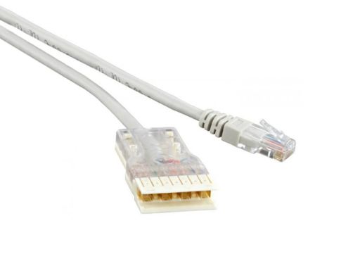 Шнур коммутационный телефонный Hyperline PC-110-RJ45-4P-C5e-3M-LSZH-GY