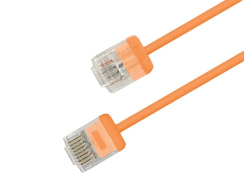 Шнур коммутационный Hyperline PC-LPU-UTP-RJ45-RJ45-C6-3M-LSZH-OR