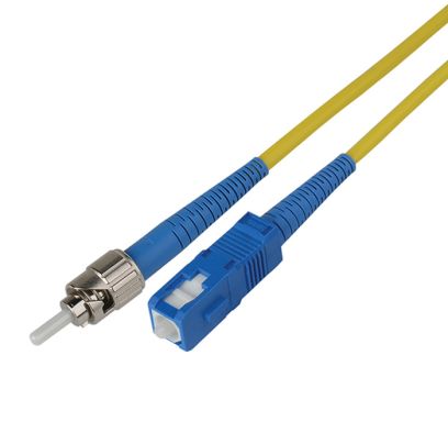 Коммутационный шнур оптический Hyperline FC-S2-9-SC/UR-ST/UR-H-1M-LSZH-YL