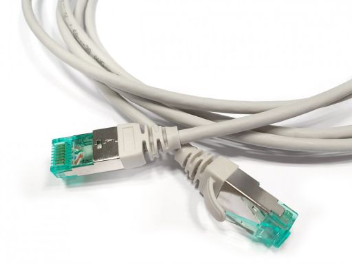 Шнур коммутационный Hyperline PC-LPT-SFTP-RJ45-RJ45-C6A-1M-LSZH-GY