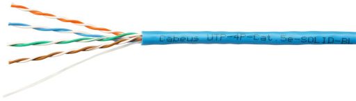 Кабель витая пара Cabeus UTP-4P-Cat.5e-SOLID-BL