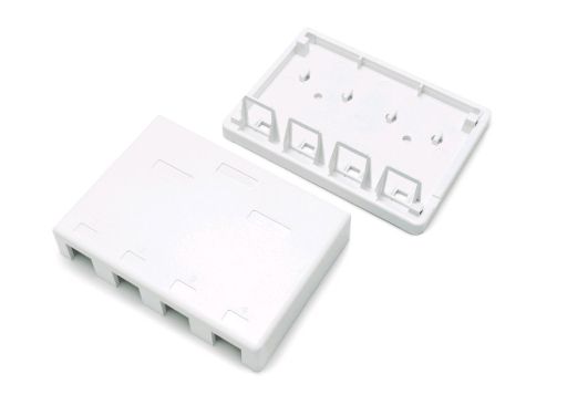Коробка для настенного монтажа Hyperline SBB3-4-WH