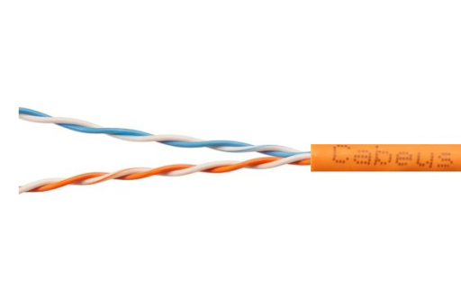 Кабель витая пара Cabeus UTP-2P-Cat.5e-SOLID-LSZH-OR-50