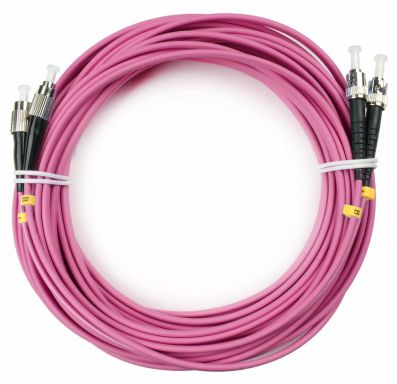 Коммутационный шнур оптический Cabeus FOP-50-OM4-FC-ST-10m