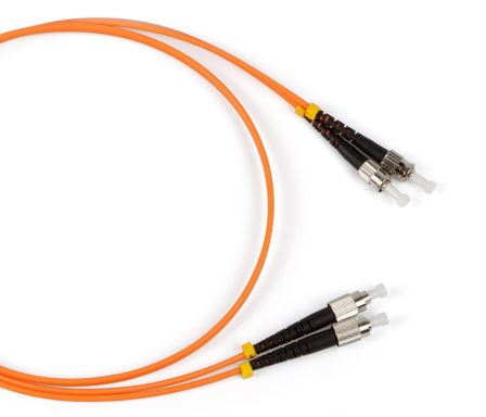 Коммутационный шнур оптический Hyperline FC-D2-62-FC/PR-ST/PR-H-1M-LSZH-OR