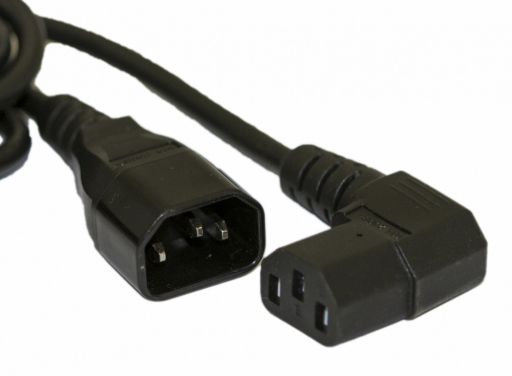 Шнур для блока питания Hyperline PWC-IEC13A-IEC14-1.0-BK