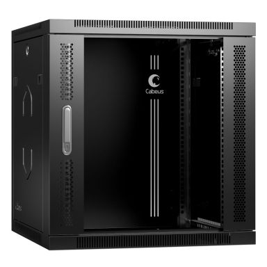 Шкаф телекоммуникационный настенный Cabeus SH-05F-12U60/45-R-BK