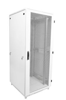Шкаф серверный напольный ЦМО ШТК-М, IP20, 42U, 2030х800х800 мм (ВхШхГ), дверь: перфорация, боковая панель: сплошная съемная, цвет: серый